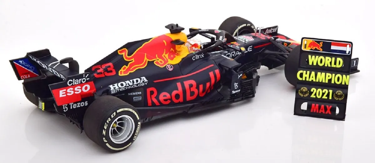 Formule 1 Red Bull Racing RB16B Modelauto - Blauw
