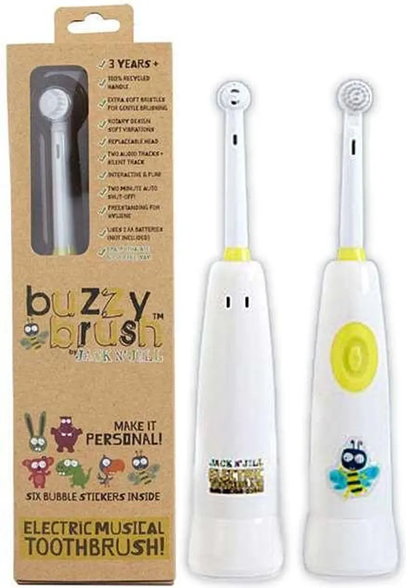 Jack N' Jill Organic Buzzy Brush Elektrische Tandenborstel - 1 Snelheid
