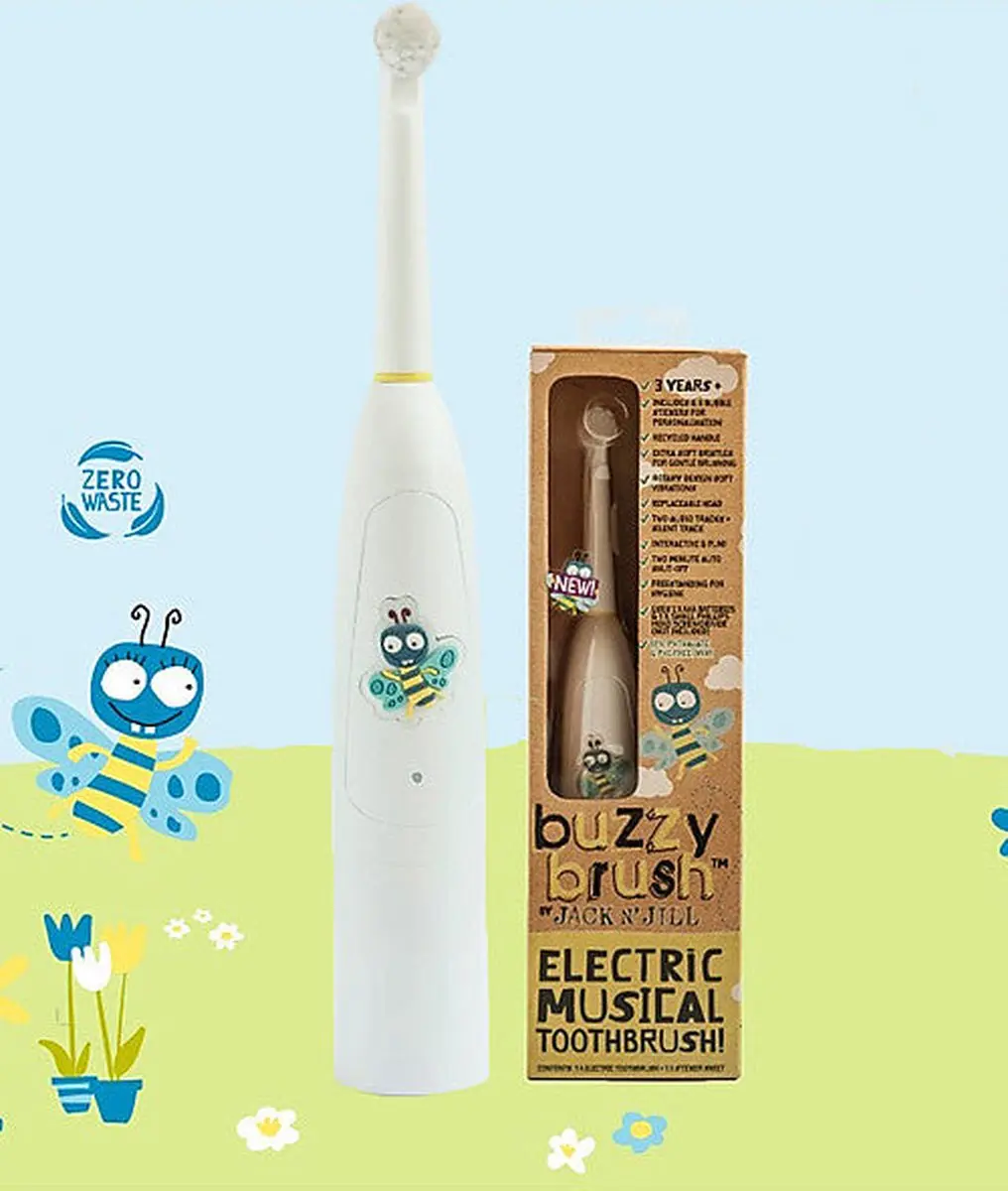 Jack N' Jill Organic Buzzy Brush Elektrische Tandenborstel - 1 Snelheid