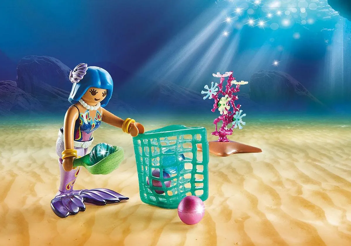Playmobil Magic Parelvissers met roggen 70099 - Multicolor