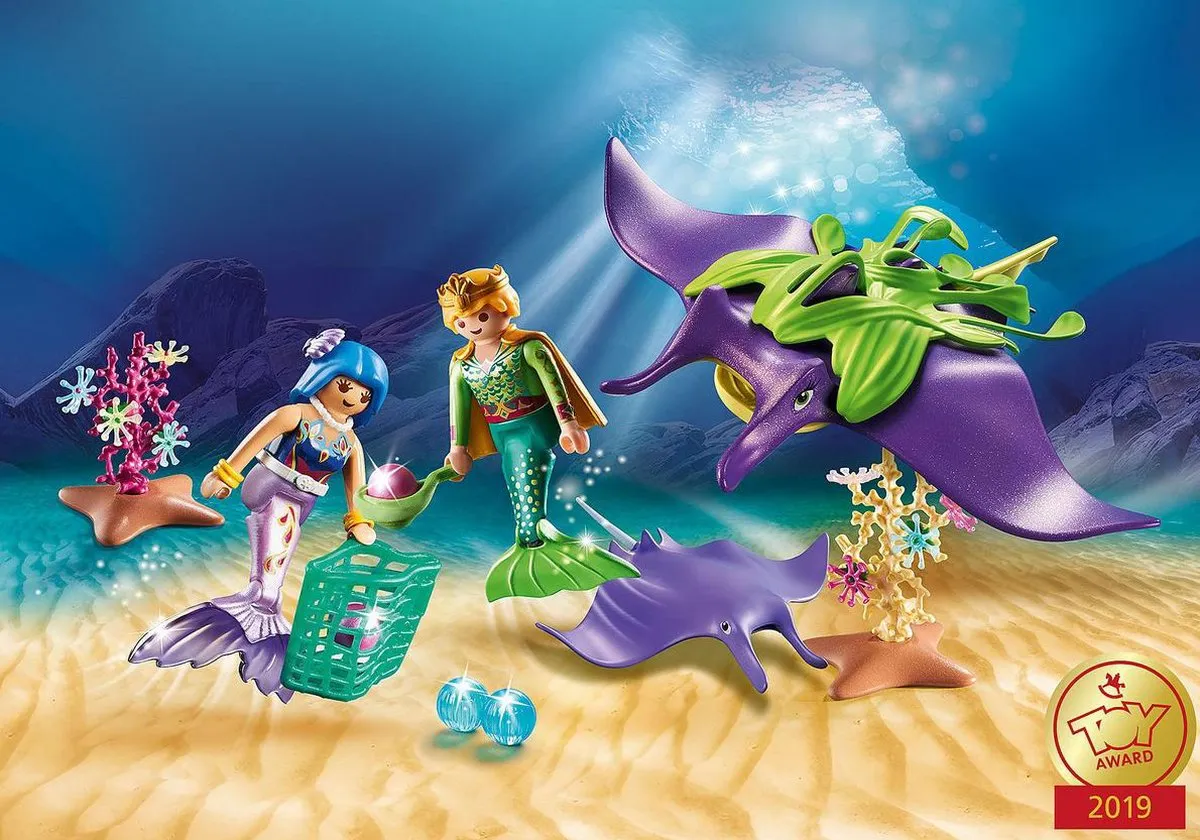 Playmobil Magic Parelvissers met roggen 70099 - Multicolor