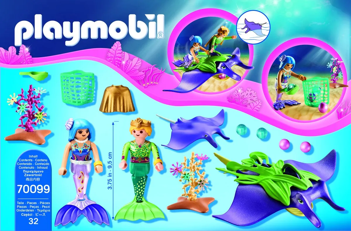 Playmobil Magic Parelvissers met roggen 70099 - Multicolor - afbeelding 6 van 6