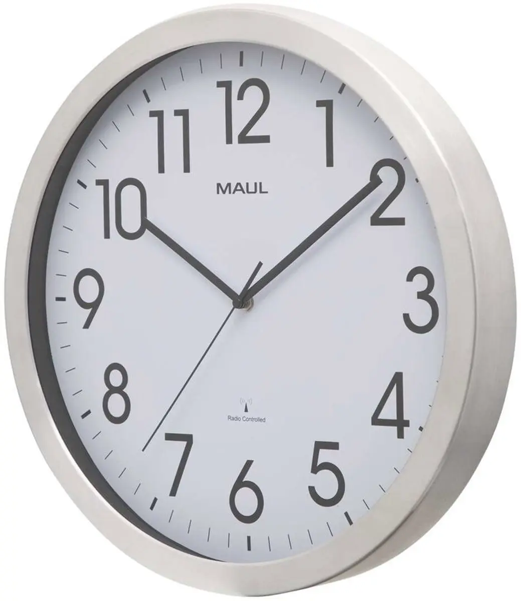 MAULmove Wandklok 40RC - Ø40cm - Zilver - afbeelding 5 van 6