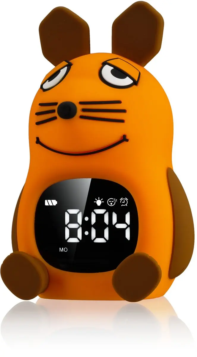 Bresser DieMaus Wekker met Lampje - Oranje - afbeelding 3 van 6