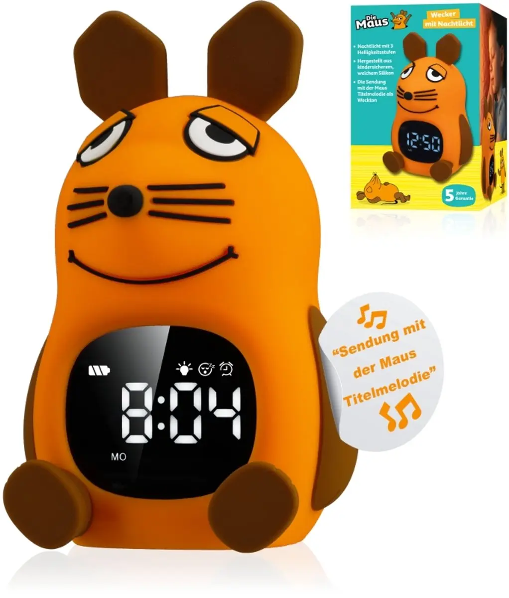 Bresser DieMaus Wekker met Lampje