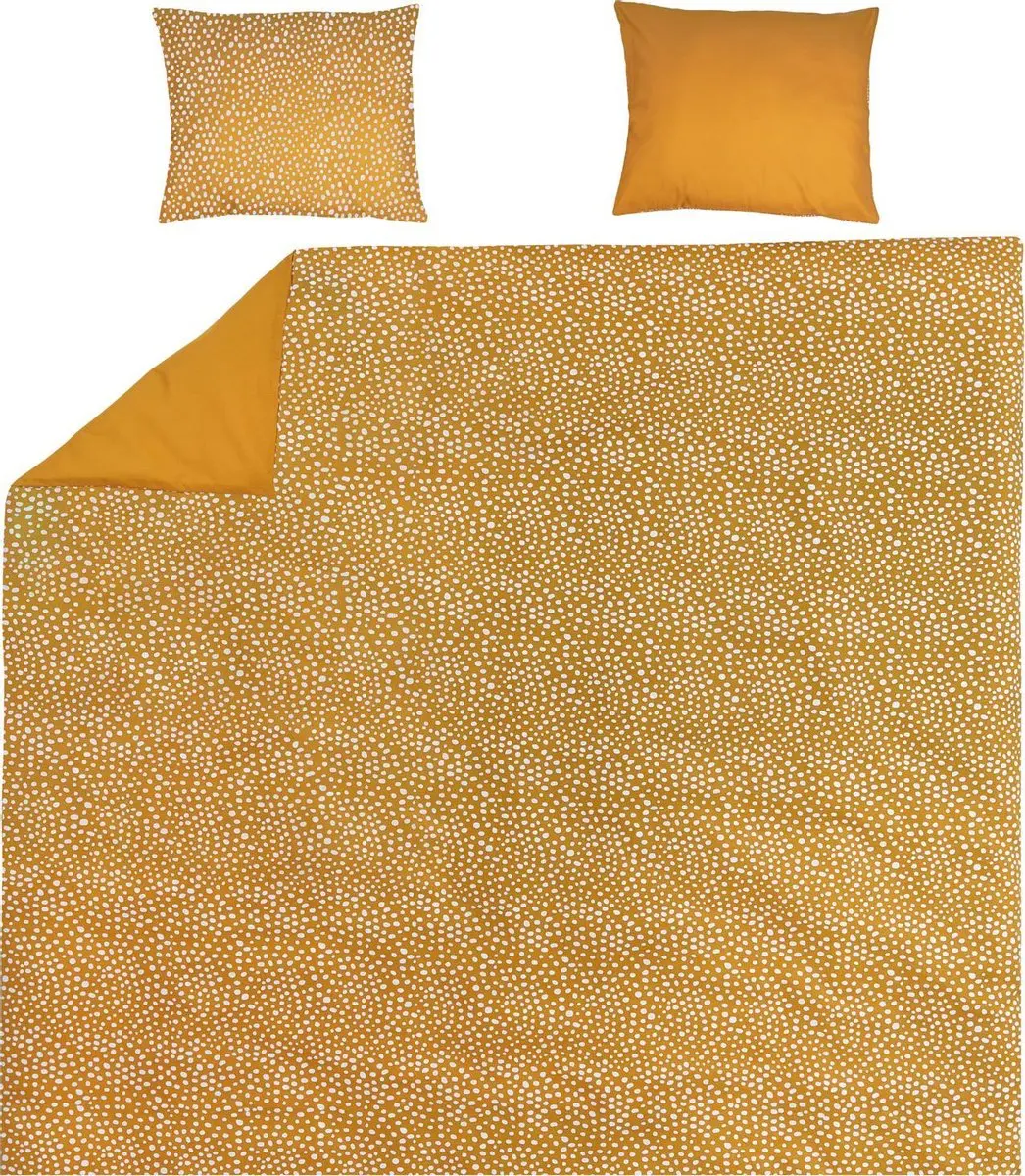 Meyco Cheetah/Uni dekbedovertrek + kussenslopen - 240x200/220 cm - Honey Gold