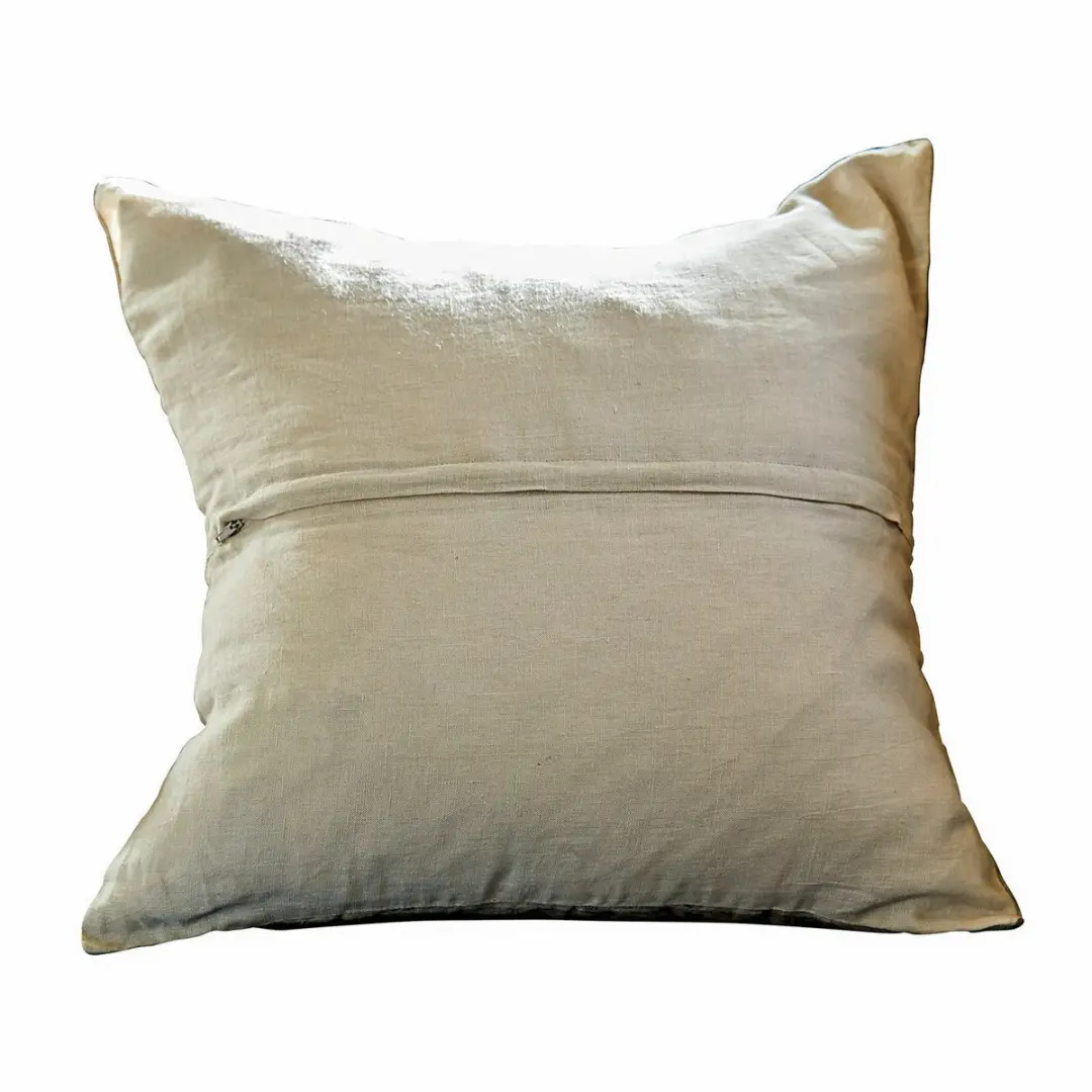 Loberon Kussenhoes Mierta - Beige/Groen - afbeelding 5 van 5