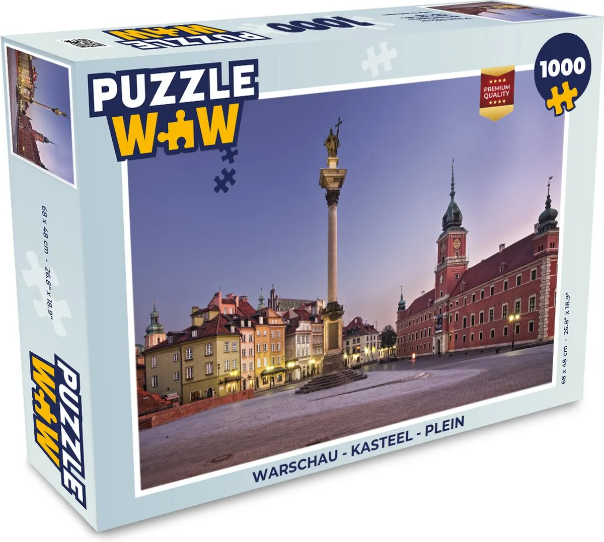 PuzzleWow Warschau Kasteel Legpuzzel 1000 Stuks