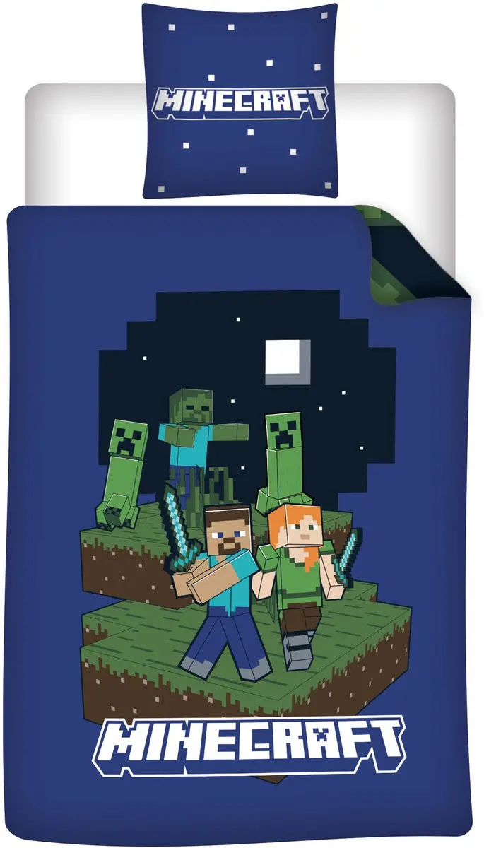 Minecraft Dekbedovertrek Fight 140x200cm