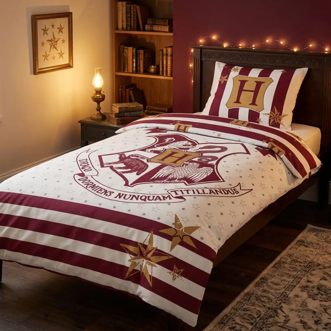 Harry Potter Dekbedovertrek Eenpersoons 140x200cm