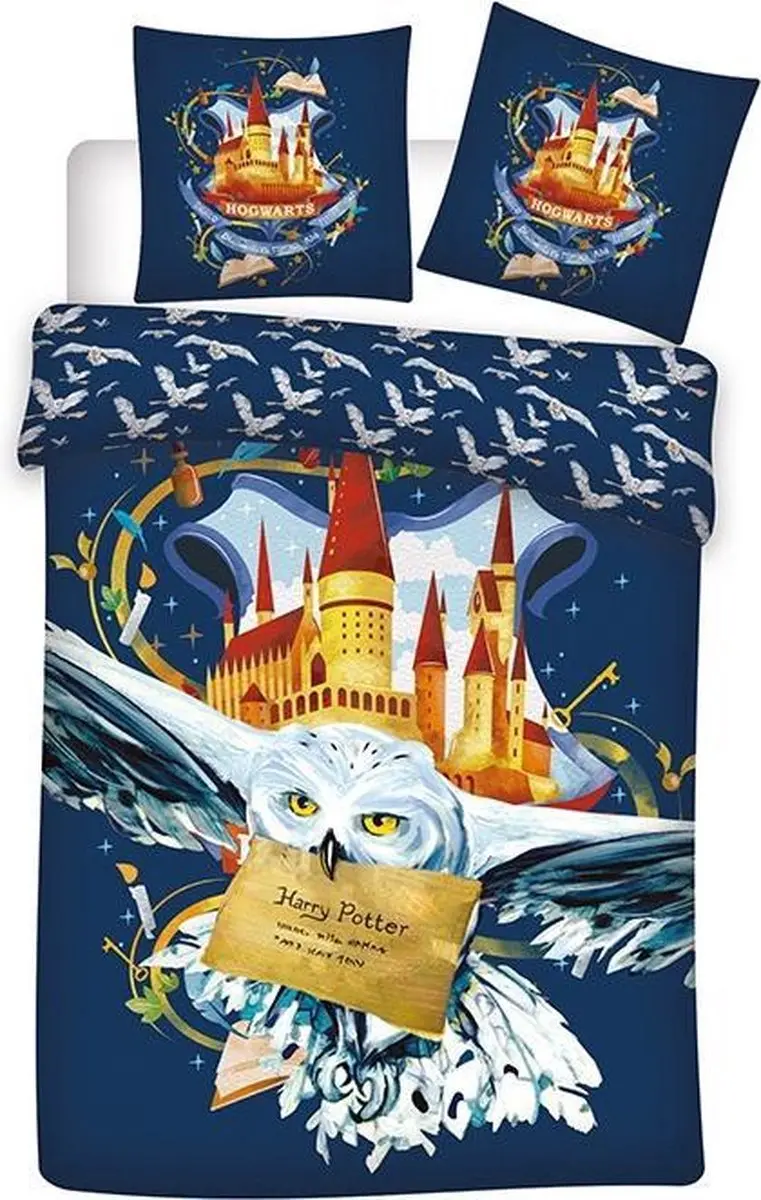Harry Potter Hedwig Dekbedovertrek Eenpersoons 140x200cm - Multi - afbeelding 3 van 5