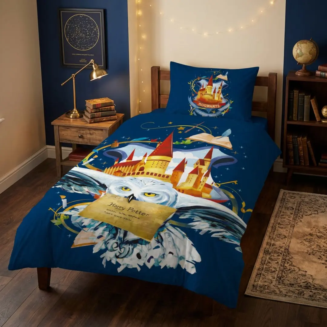 Harry Potter Hedwig Dekbedovertrek Eenpersoons 140x200cm - Multi - afbeelding 5 van 5