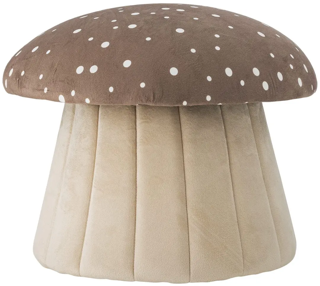 Bloomingville Poef Paddenstoel Lue Bruin 37cm