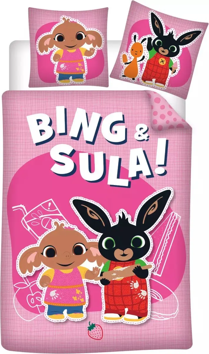 Bing en Sula peuterdekbedovertrek