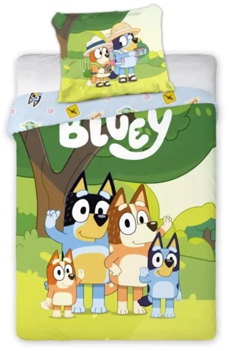 Bluey Dekbedovertrek nature 140 x 200 cm