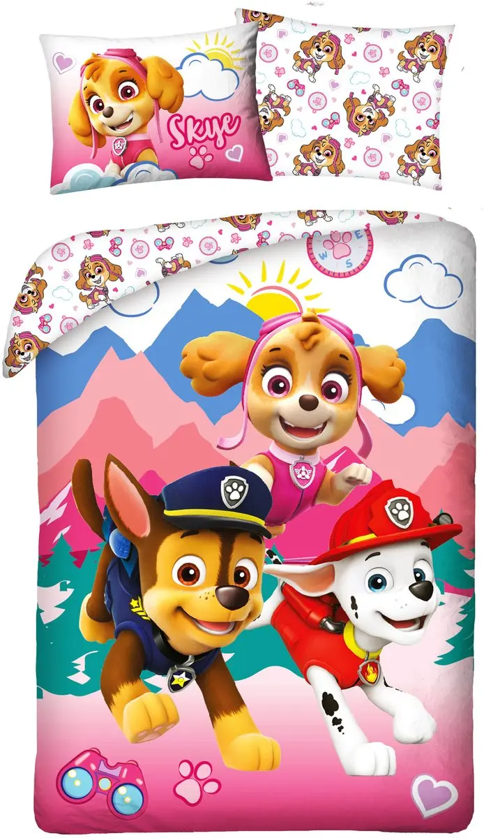 Paw Patrol dekbedovertrek Mountains 140 x 200 cm