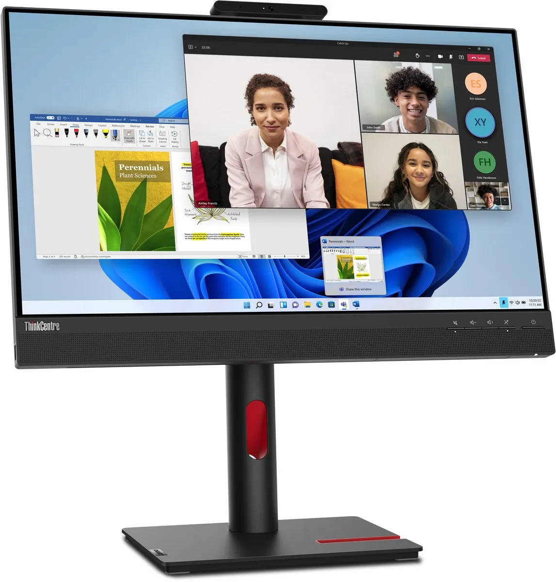 Lenovo ThinkCentre Tiny-In-One 24 Gen 5 Monitor 23.8" Full HD - Zwart - afbeelding 6 van 6