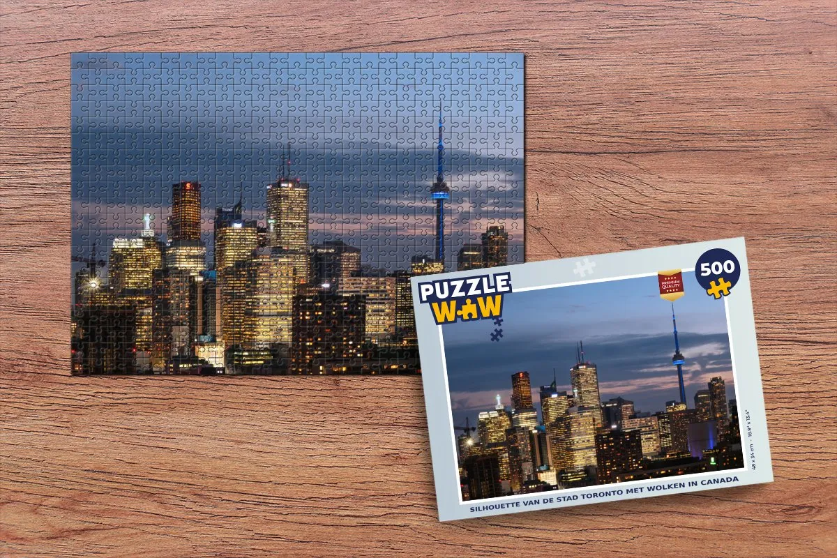 PuzzleWow Toronto Wolken Legpuzzel 500 Stuks