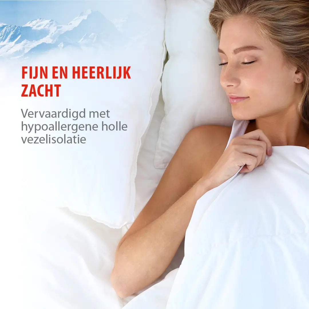 Alpina 4-Seizoenen Dekbed 240x200/220cm - Wit - afbeelding 4 van 6