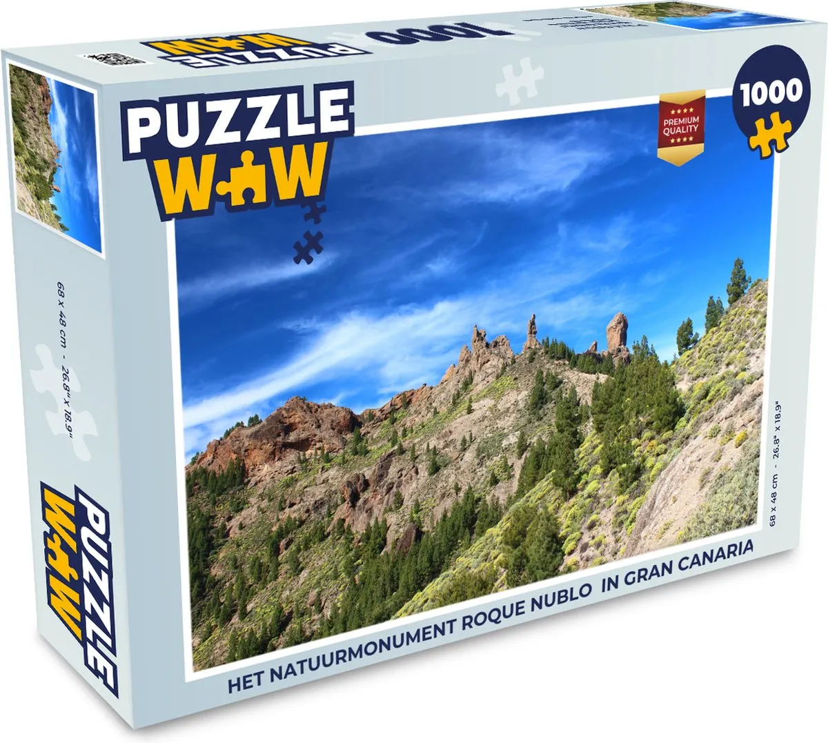 PuzzleWow Roque Nublo Gran Canaria Legpuzzel 1000 Stuks