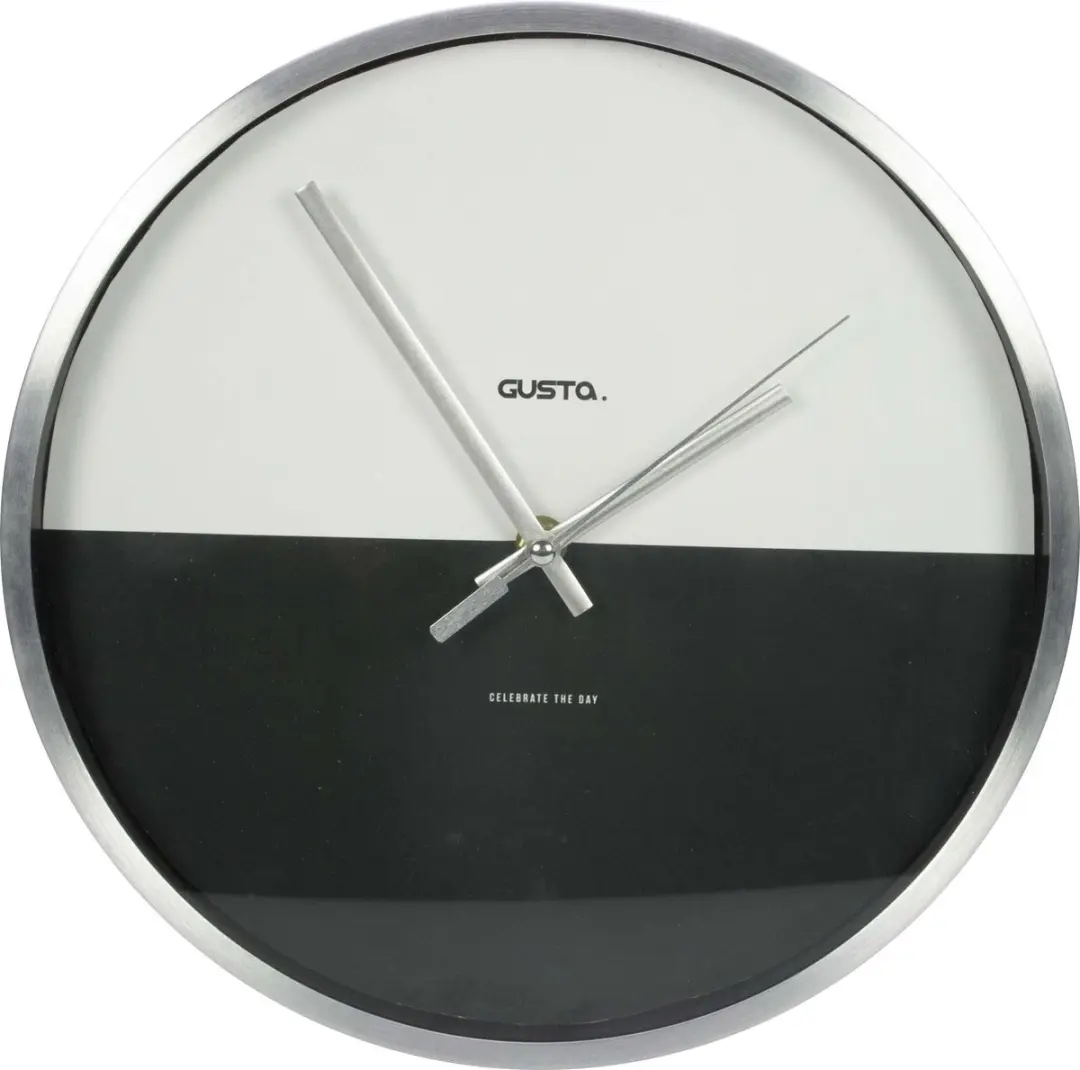 Aluminium klok ø28cm