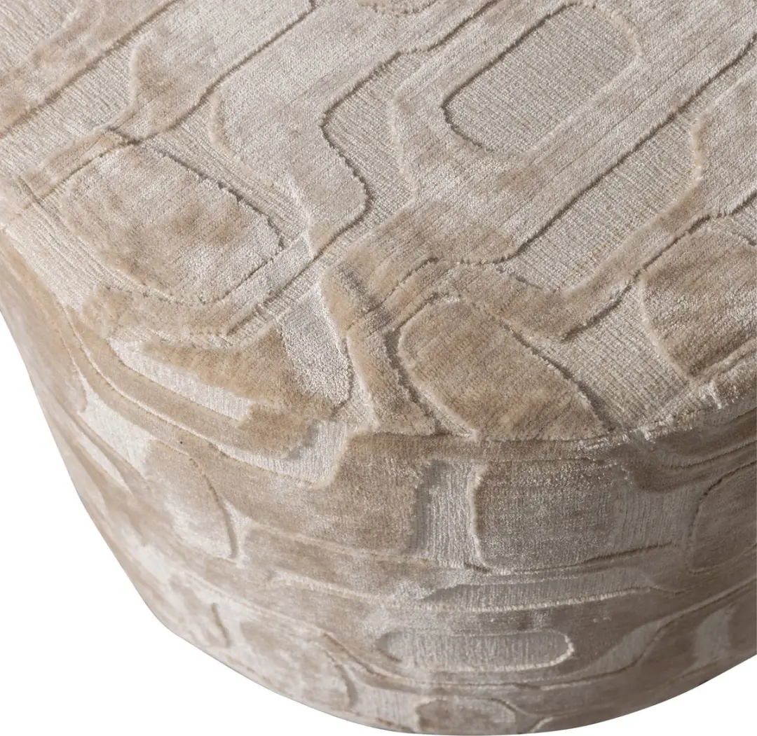 WOOOD Yago Poef 43x60x60cm - Naturel - afbeelding 4 van 4