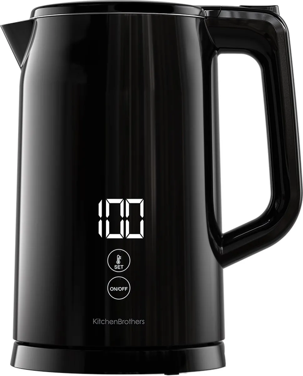 KitchenBrothers KB1004186 Waterkoker 1.7L - 2200W - Zwart