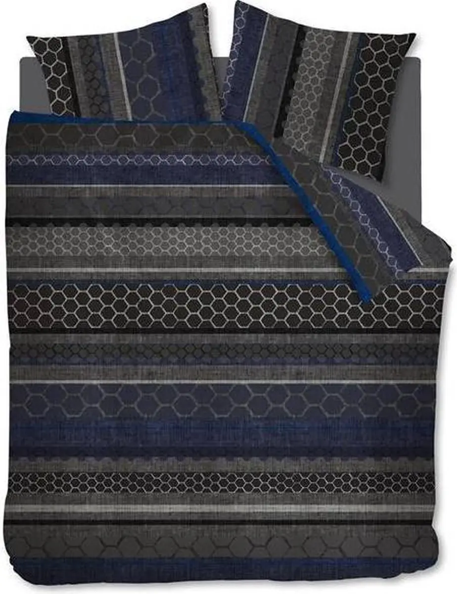 Oilily Shady Glade - Dekbedovertrek - Lits-jumeaux - 260x200/220 cm + 2 kussenslopen 60x70 cm - Grey