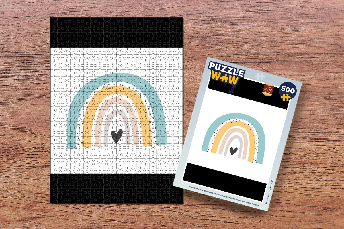 PuzzleWow Regenboog Legpuzzel 500 Stuks - Multicolor