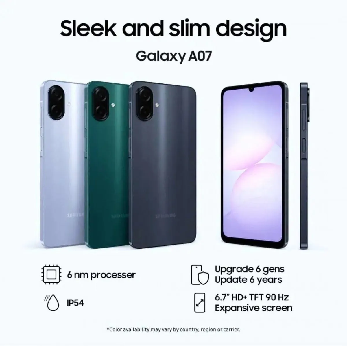 Samsung Galaxy A07 SM-A075F/DS Smartphone - 64GB - Violet