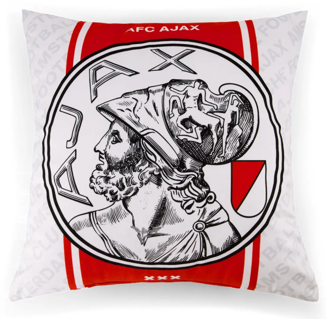 Ajax Kussen Rood/Wit