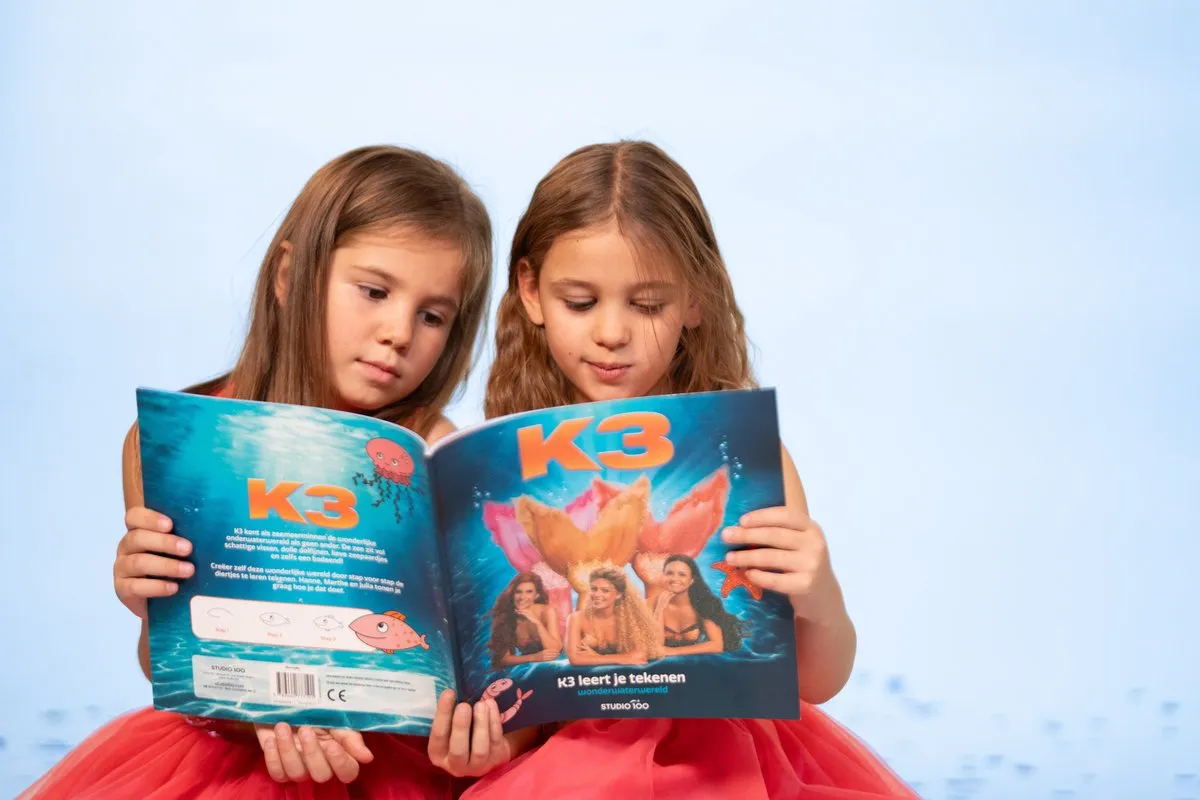 K3 Verkleedjurk Lied van de Zeemeermin - Maat 116 - Roze/Oranje