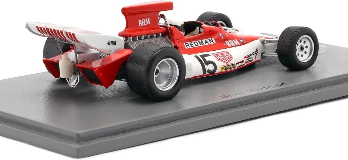 Formule 1 BRM P180 #15 US GP 1972 S5287 - 1:43 - Rood/Wit
