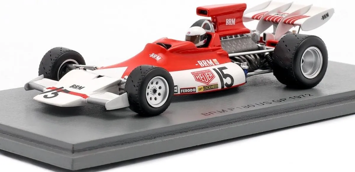 Formule 1 BRM P180 #15 US GP 1972 S5287 - 1:43 - Rood/Wit