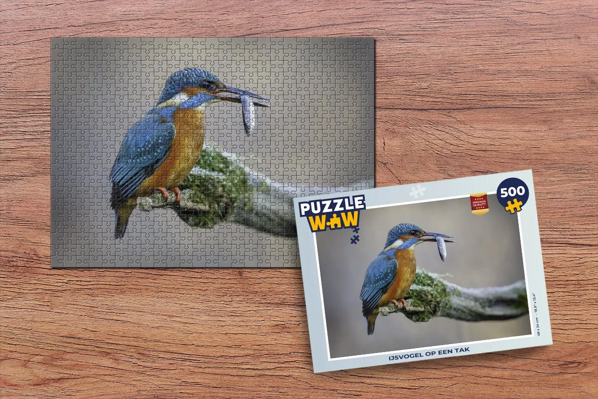 PuzzleWow IJsvogel Legpuzzel 500 Stuks - Multicolor