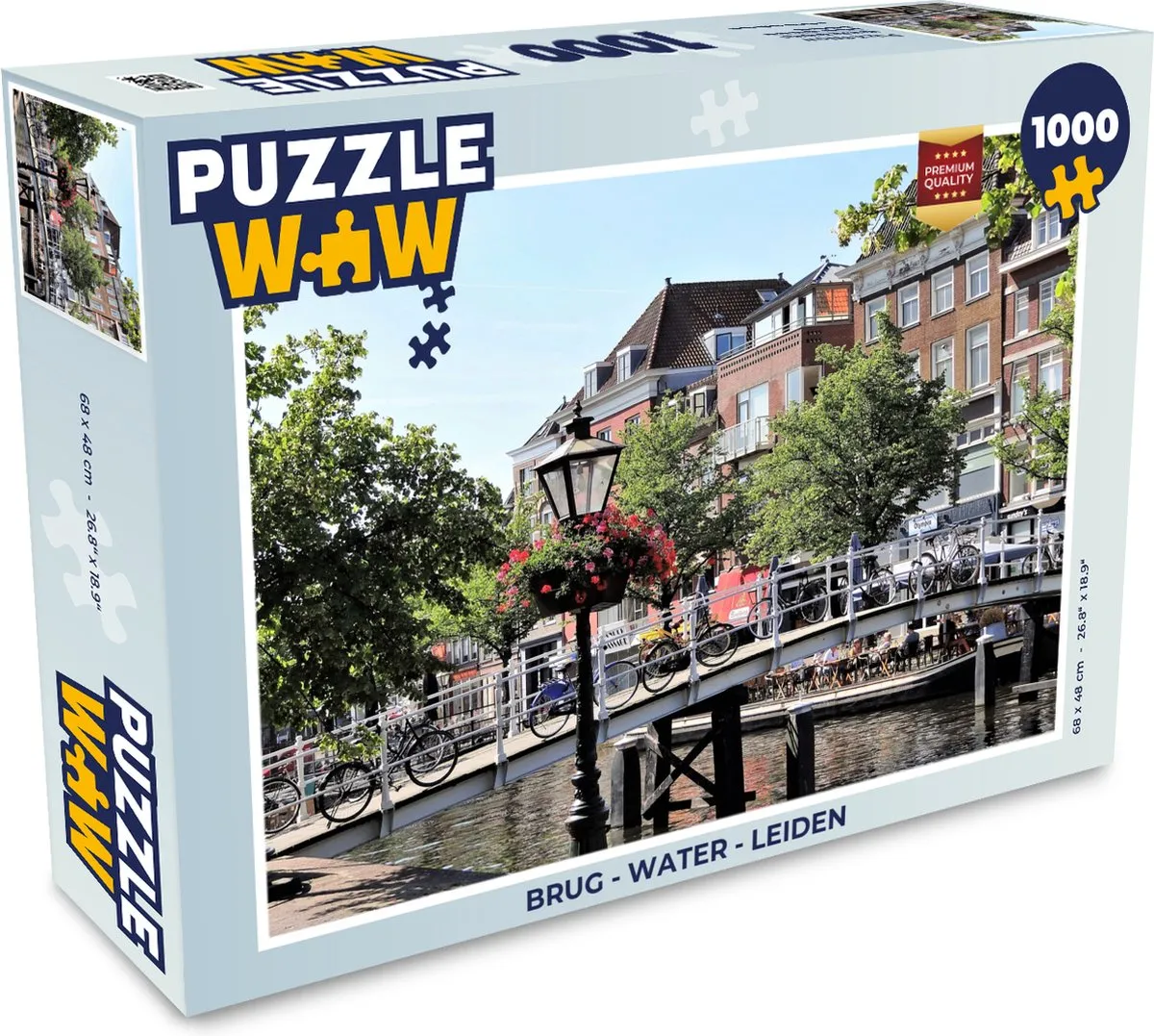 PuzzleWow Brug Water Leiden Legpuzzel 1000 Stuks