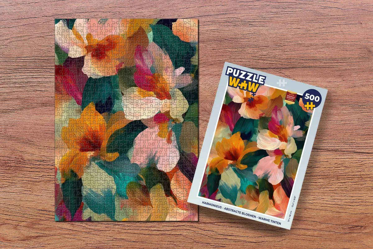 PuzzleWow Abstracte Bloemen Legpuzzel 500 Stuks - MPN 8721414231072