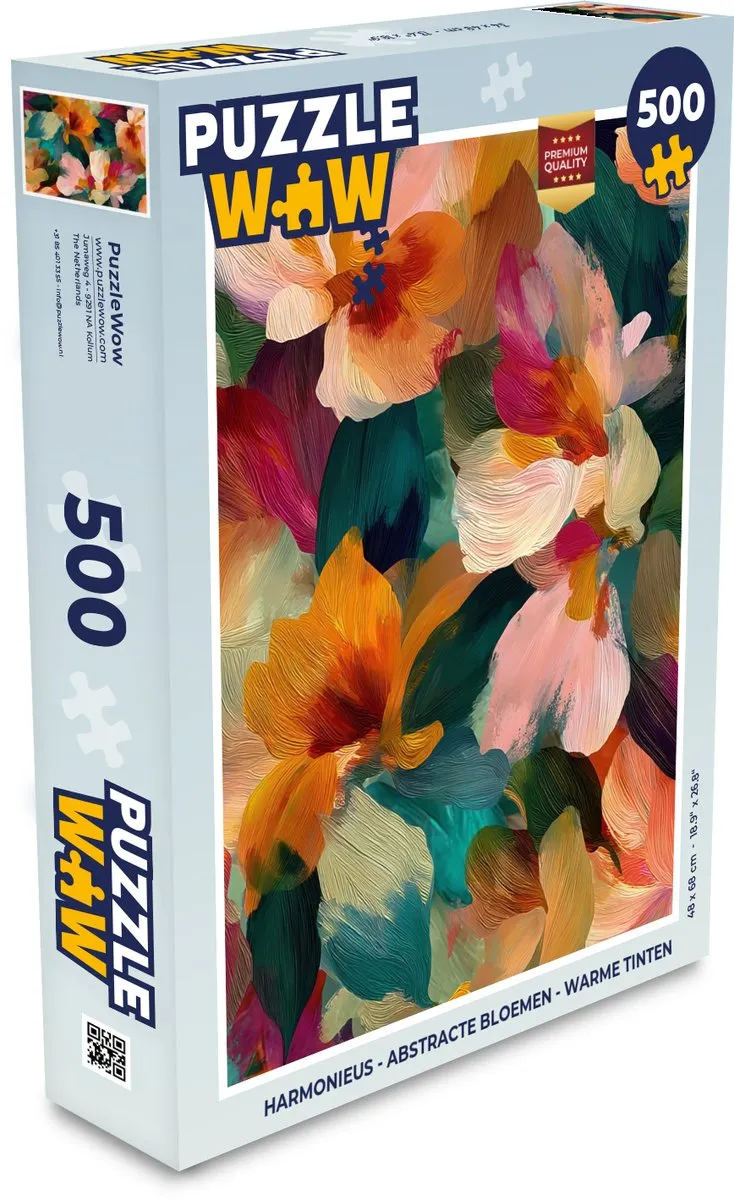 PuzzleWow Abstracte Bloemen Legpuzzel 500 Stuks - MPN 8721414231072