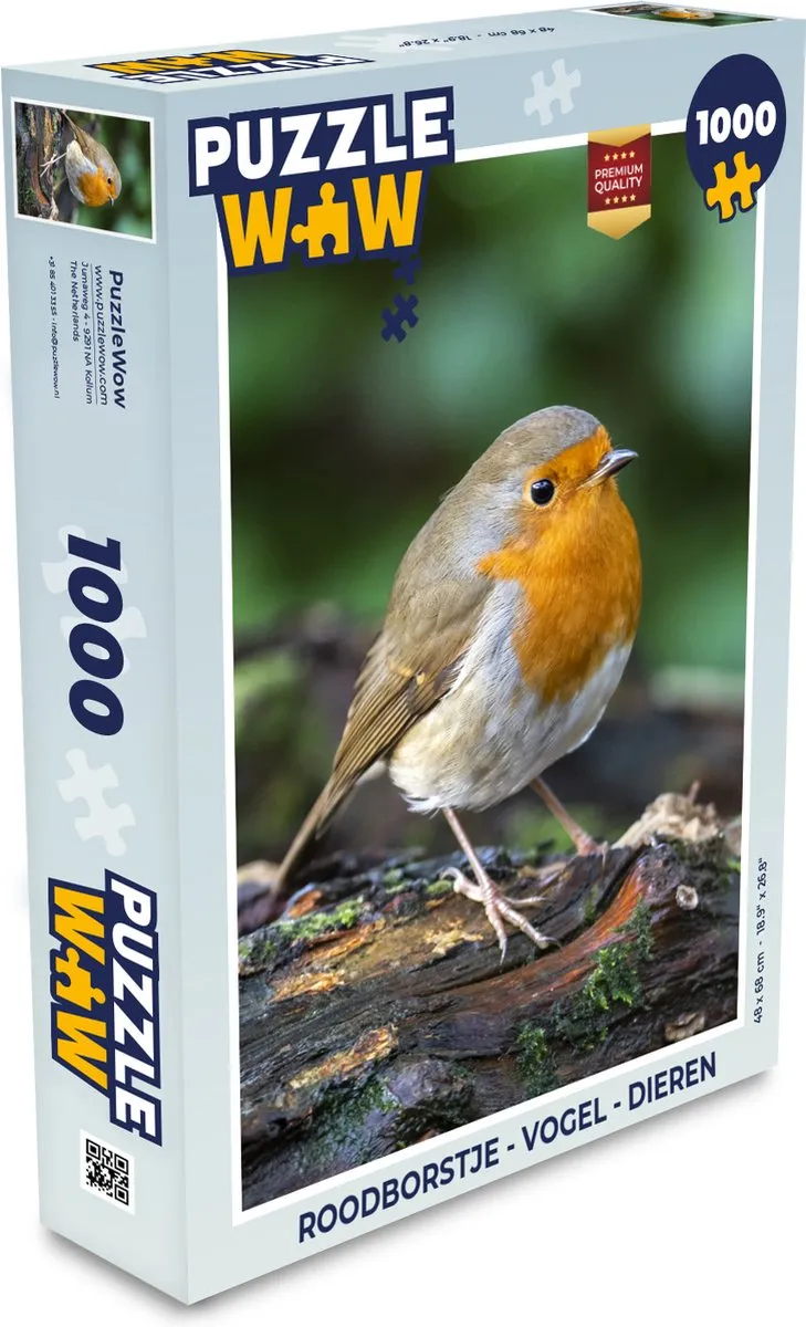 PuzzleWow Vogel Legpuzzel 1000 Stuks