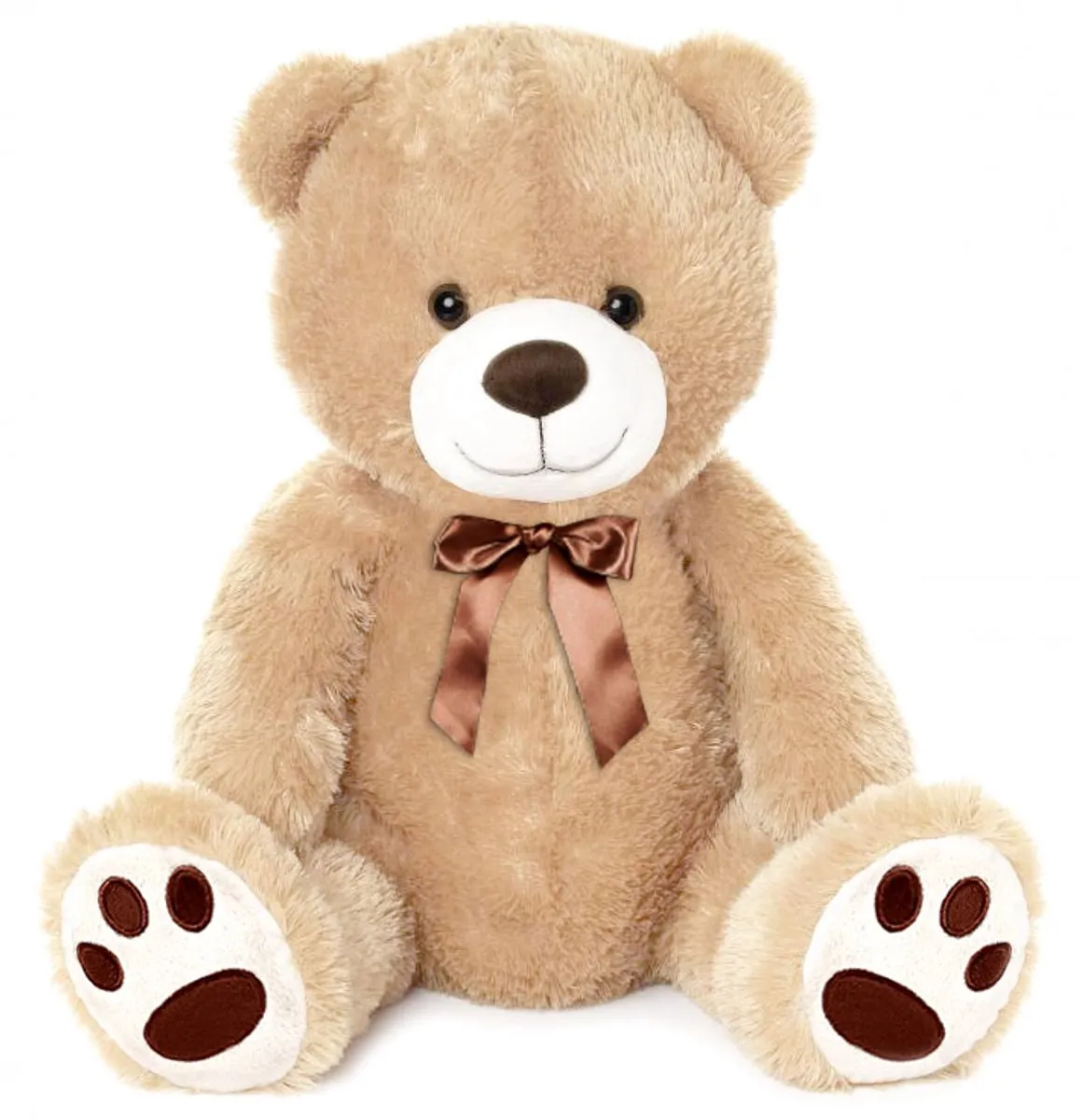 Pluche Knuffel Teddybeer met Strik 100 cm – Grote XXL Beer - Teddybeer 100cm – XL Knuffelbeer extra Groot – Speelgoed Teddy Bear voor Kinderen Jongens Meisjes Baby Knuffeldier - Luxe Reuze Teddy Plush