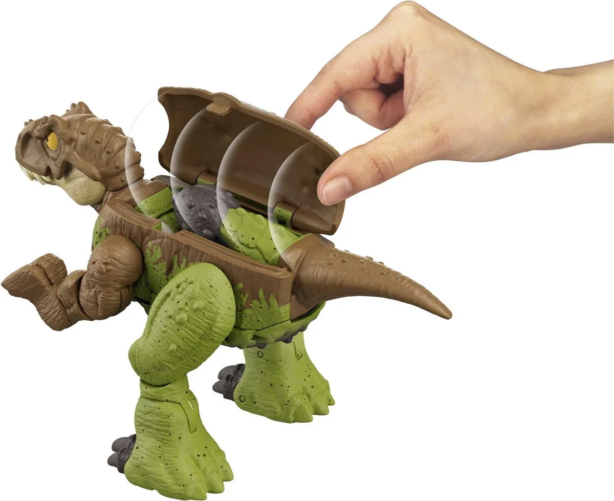 Jurassic World Woeste Wisselaars Tyrannosaurus Rex & Ankylosaurus HLP06