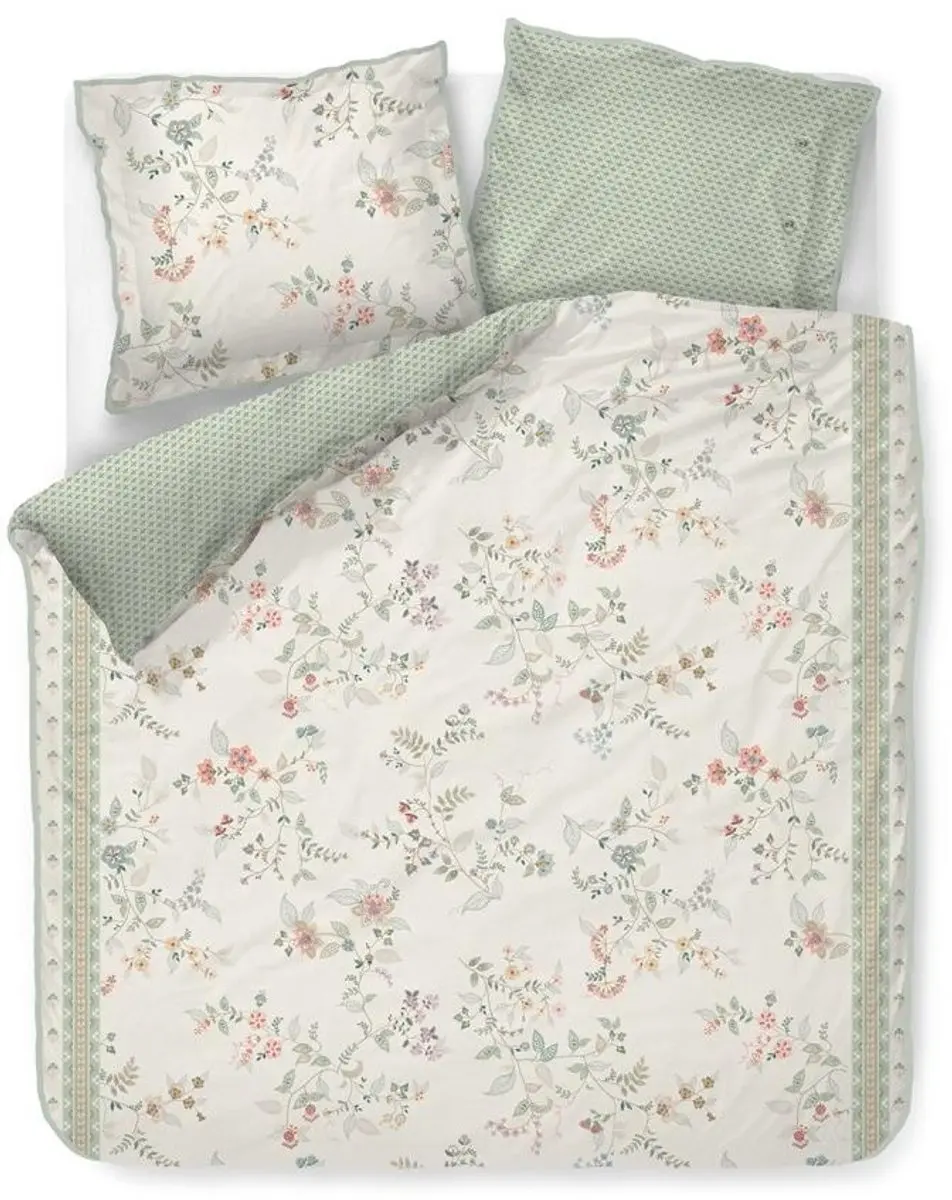 Pip Studio Dekbedovertrek Kili Flower White 2 persoons
