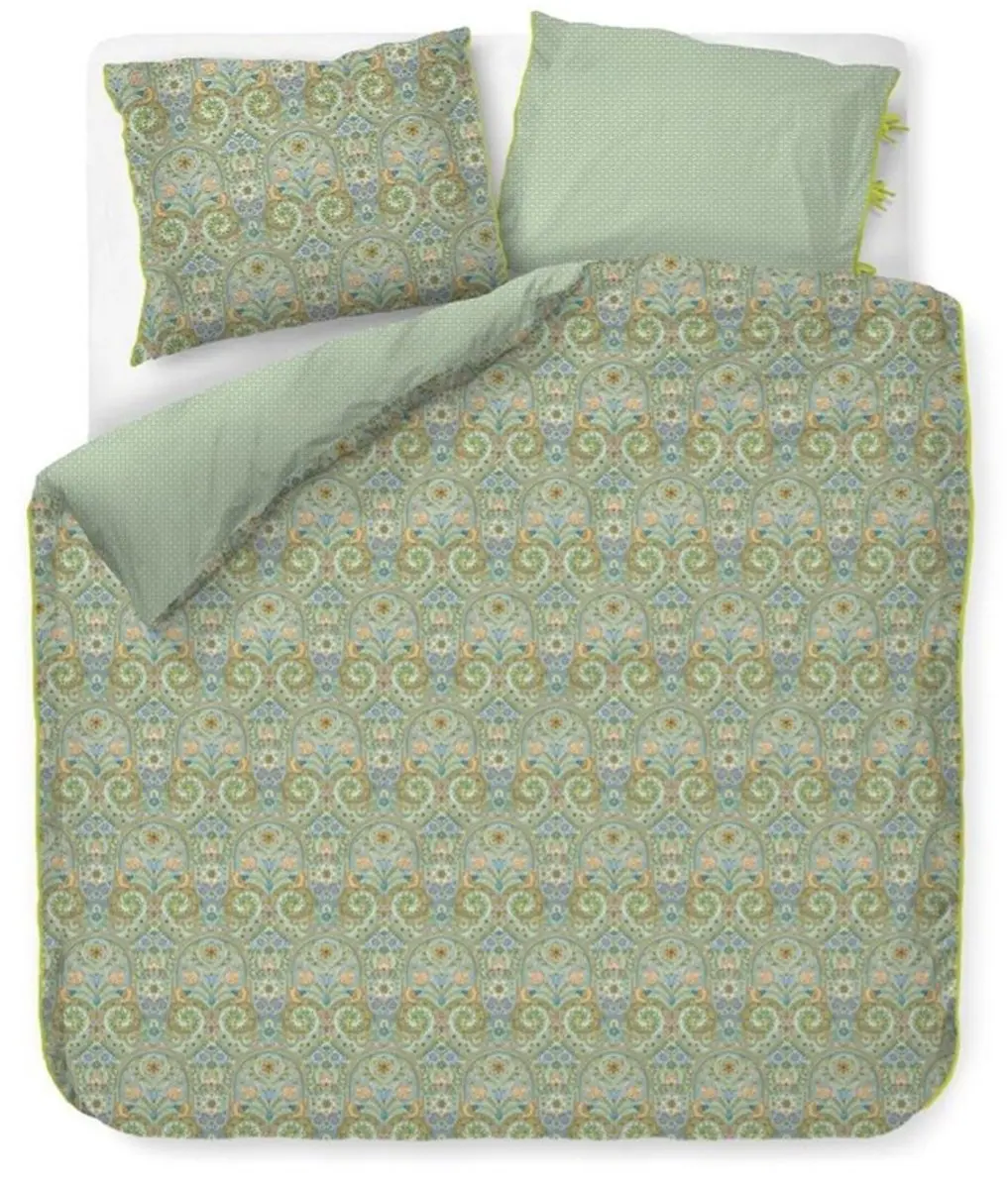 Pip Studio Dekbedovertrek Kikoy Green Lits-jumeaux