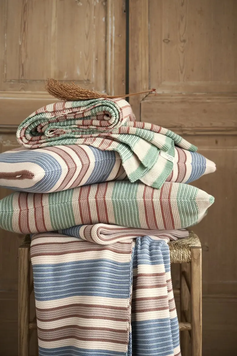 Pip Studio Bonsoir Combistripe Throw Plaid