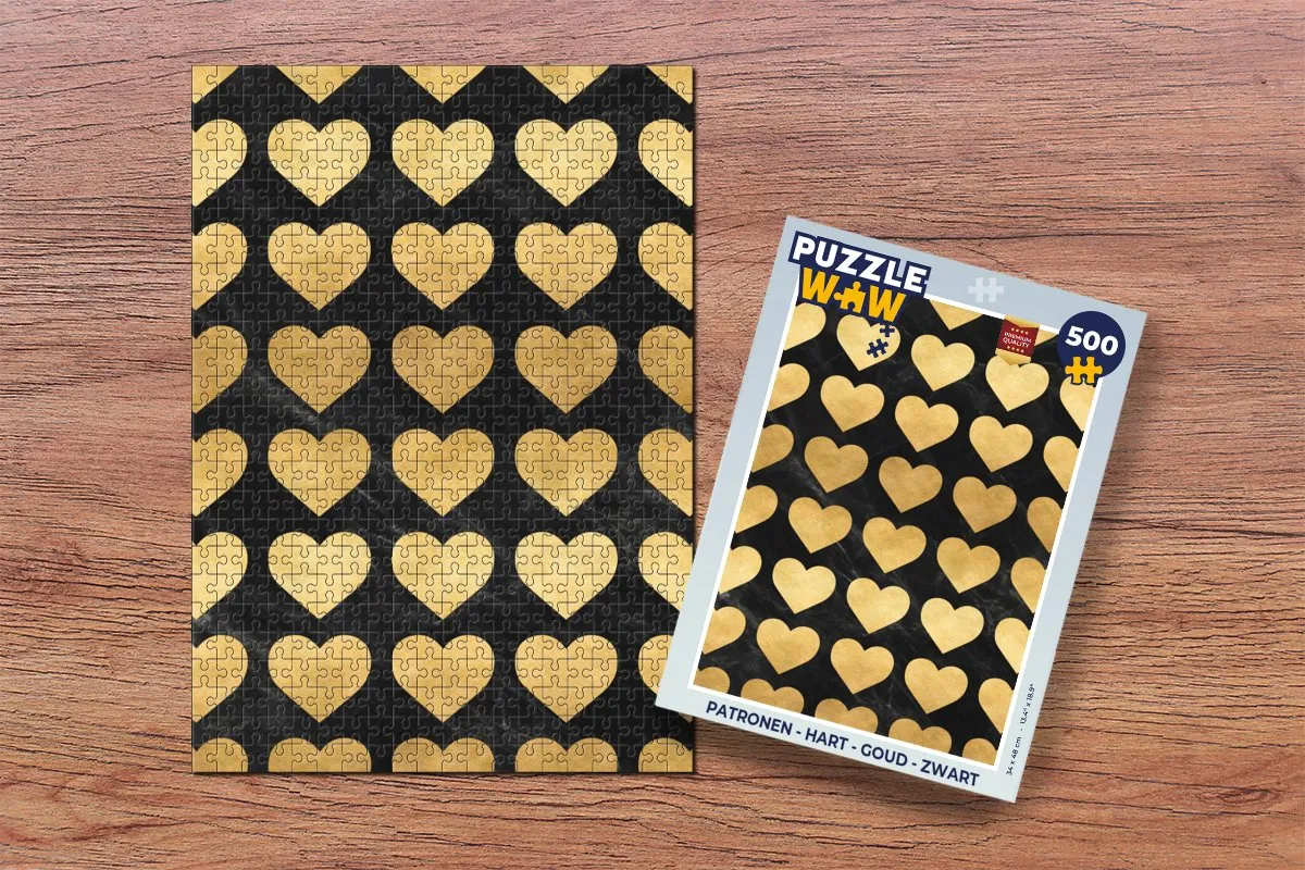 PuzzleWow Hart Legpuzzel 500 Stuks - Multicolor