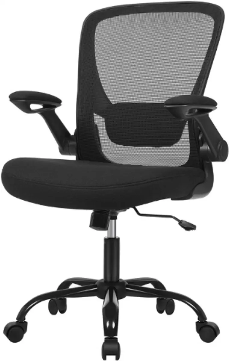 bureaustoel office chair met opklapbare armleuningen, ergonomische computerstoel
