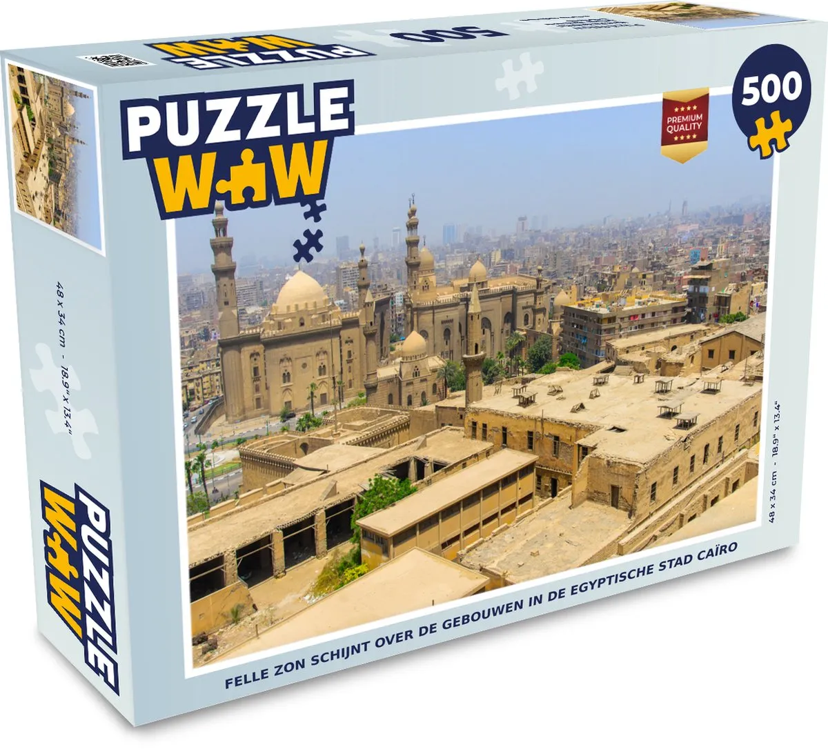 PuzzleWow Legpuzzel Caïro 500 Stuks - Multicolor