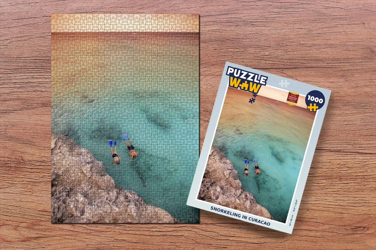 PuzzleWow Snorkel Curaçao Legpuzzel 1000 Stuks - Multicolor