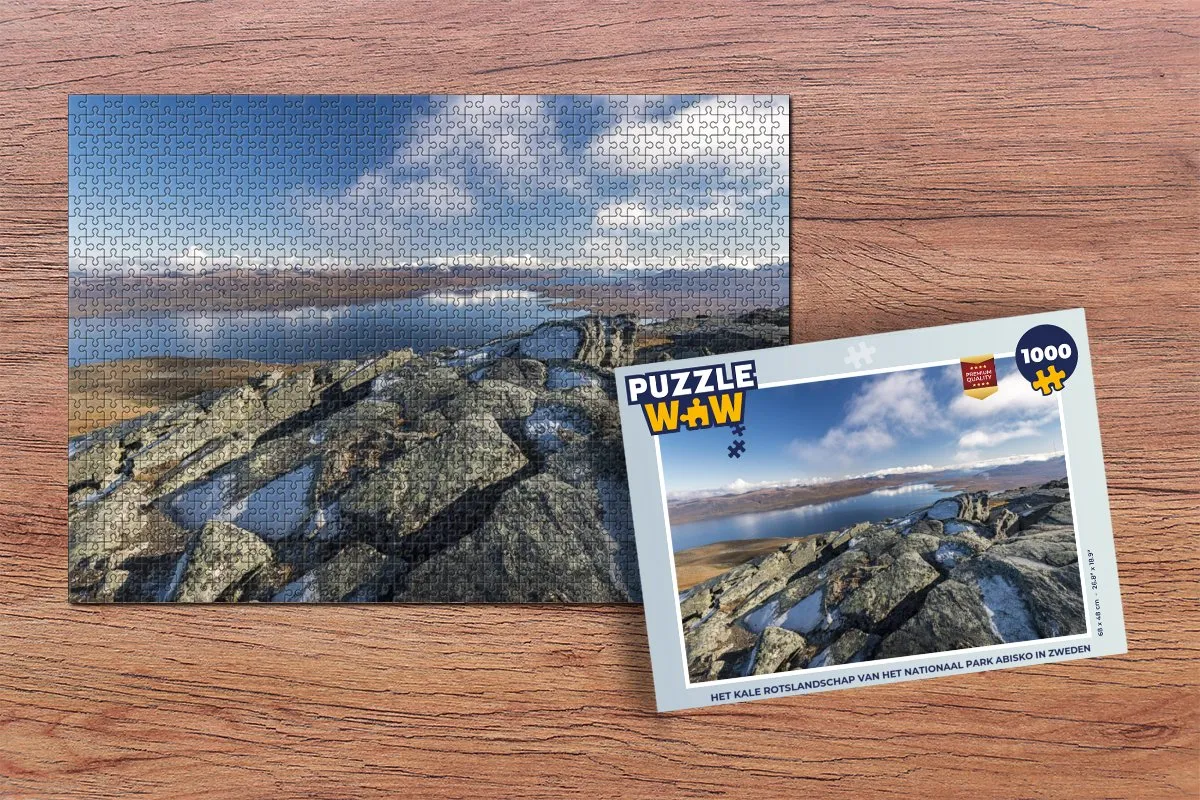PuzzleWow Nationaal Park Abisko Legpuzzel 1000 Stuks - Multicolor
