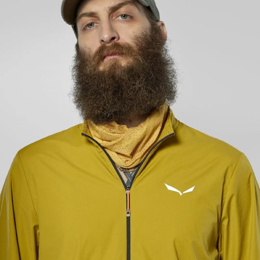Salewa Icono Sjaal - Geel/Bruin - afbeelding 3 van 3